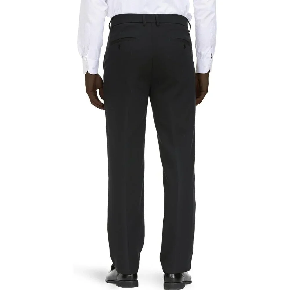 Men's Classic Fit Flex Waist Flat Front Dress Pant